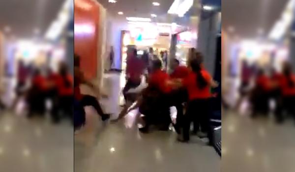 Vídeo mostra pancadaria e confusão em shopping de Salvador; assista 