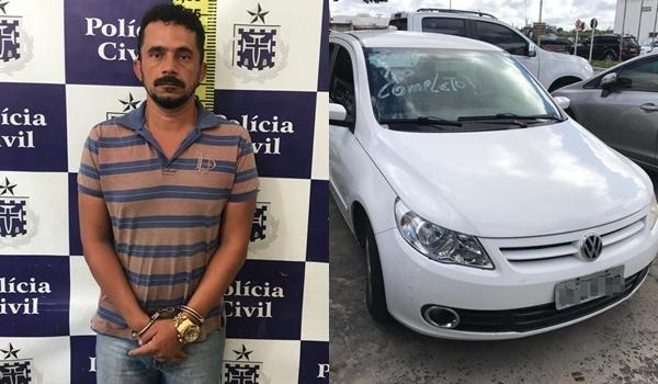 Suspeito de aplicar golpe em venda e revenda de carros é capturado em Feira de Santana