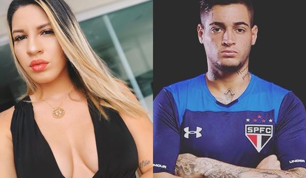 Milena Bemfica  diz que filha nasceu prematura por causa de brigas com goleiro Jean