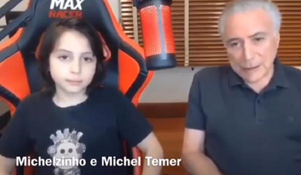 Michel Temer é entrevistado pelo filho caçula, 'Michelzinho'; veja vídeo