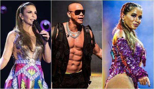 Ivete, Anitta, Léo Santana, La Fúria e mais: governo anuncia atrações 'sem cordas' do Carnaval