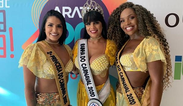 Rainha e princesas do Carnaval de Salvador 2020 marcam presença no Circuito Osmar; conheça