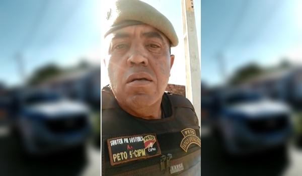 PM grava vídeo após ameaça de traficante; "nem esperei, estou aqui para entregar"