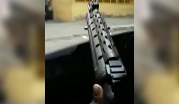 PM reconhece vídeo feito por bandidos com fuzil e reforça policiamento em Pernambués 