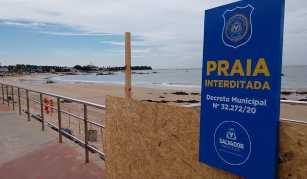 Praias são fechadas e comércio passa a ser proibido na orla de Salvador;  veja - Aratu On