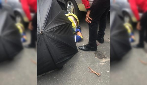 Gari é atropelado enquanto trabalhava em Salvador; motorista teria fugido do local