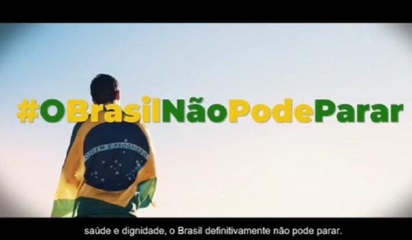 Governo federal investe quase R$ 5 milhões em campanha que pede flexibilização do isolamento social; assista