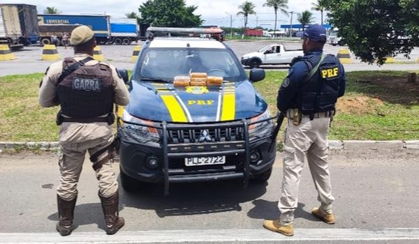 Trio é preso em flagrante ao tentar transportar droga que saiu de Goiânia para Salvador