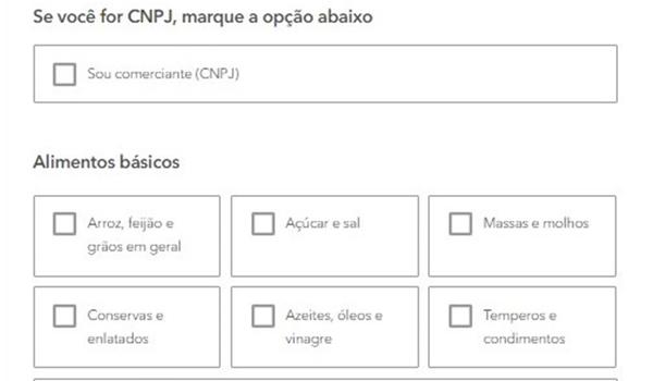 População pode solicitar reposição de alimentos no comércio através de formulário online; entenda