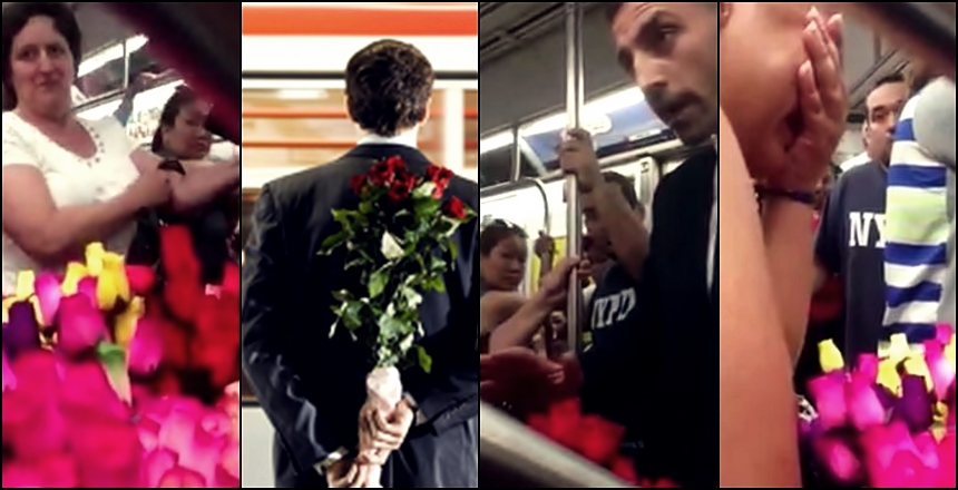 Gentileza gera gentileza; homem distribui flores em metrô, veja vídeo