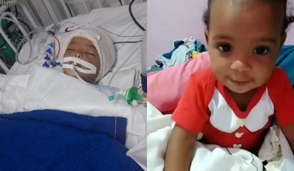 Bebê de sete meses baleada na cabeça morre após ficar quatro dias internada; família acusa PM