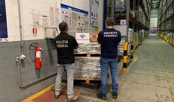 PF e Receita Federal apreendem 800 Kg de cocaína no porto de Salvador; droga está avaliada em R$ 137 milhões