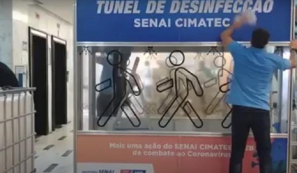 Túnel de Desinfecção ajuda na proteção aos profissionais de saúde no Hospital Espanhol; assista