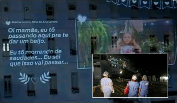 "Gratificante": Profissionais da saúde recebem homenagem de Dia das Mães; assista