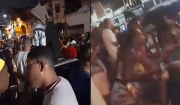 Armas, aglomeração e "paredão": festa é filmada em Salvador e PM analisa gravações feitas por participantes  