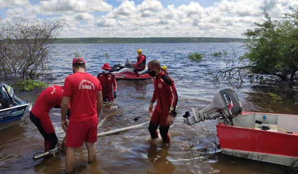 Buscas por quatro crianças e um adulto no Rio Paraguaçu serão retomadas neste sábado