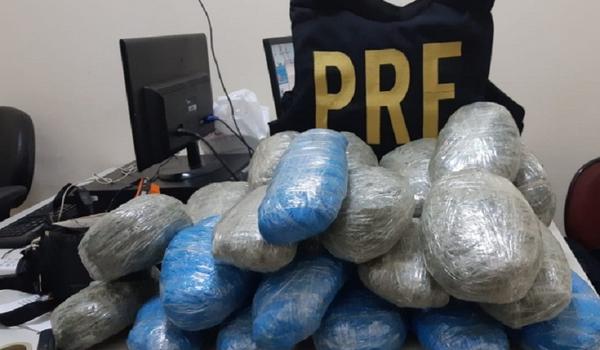 Viagem errada: maconha que seria entregue em Salvador é apreendida pela PRF na BR-324