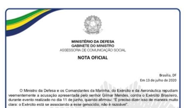 STF reclama de general no comando do Ministério da Saúde e ministro da Defesa manda nota à PGR; entenda