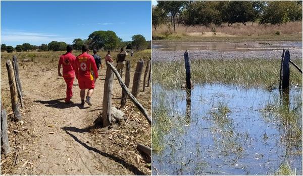 Corpo de homem desaparecido é encontrado por bombeiros em lagoa de Baianópolis