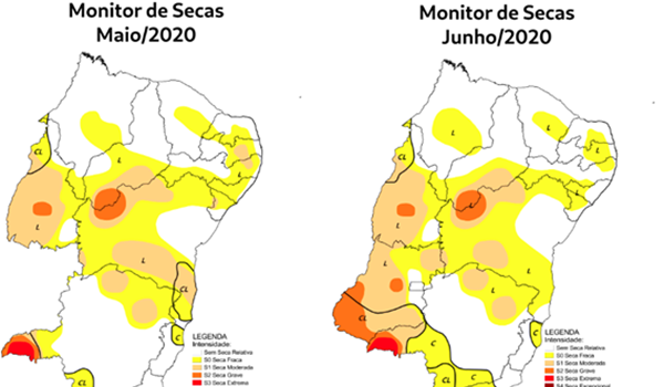 Bahia tem menor área de seca desde agosto de 2015; fenômeno é registrado em mais de 75% do estado