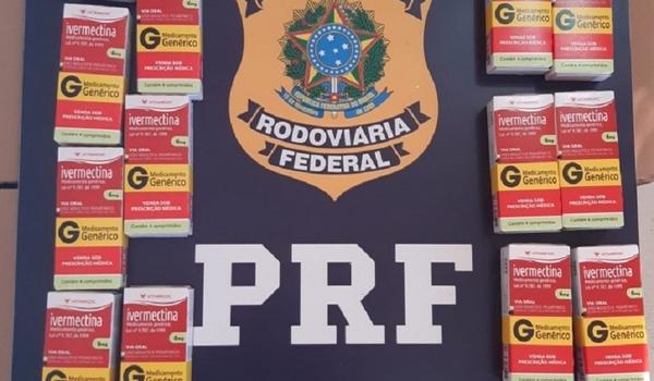 PRF apreende quase 30 mil comprimidos de Ivermectina transportados em carro na BR-242 