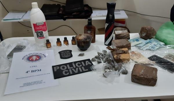 Trio suspeito de tráfico de drogas é preso com R$ 11 mil em espécie e drogas em Inhambupe