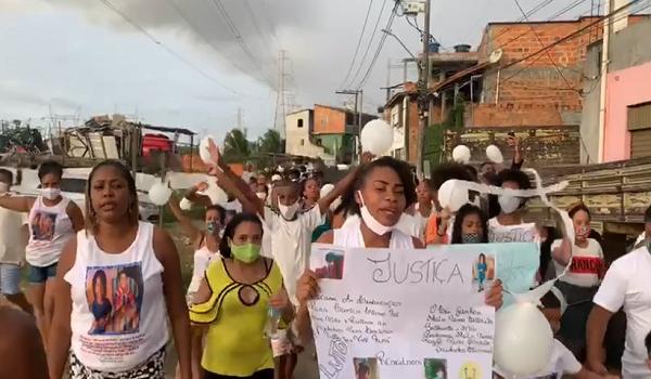 Familiares e amigos realizam protesto em São Cristóvão após morte de criança baleada