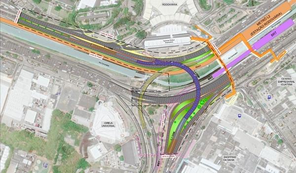 Novo viaduto do BRT é iniciado no Iguatemi; obra vai durar 11 meses e custa R$ 30 milhões