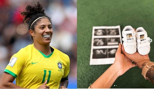 Cristiane, atacante da seleção,  anuncia filho com companheira: "somos mamães incríveis e cheias de conquistas"