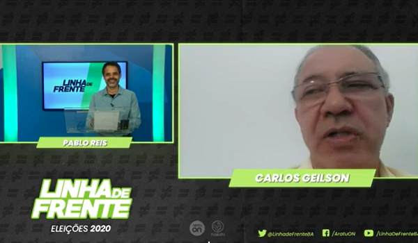 Linha de Frente: Carlos Geilson minimiza pesquisa na qual aparece com 52% de rejeição em Feira de Santana