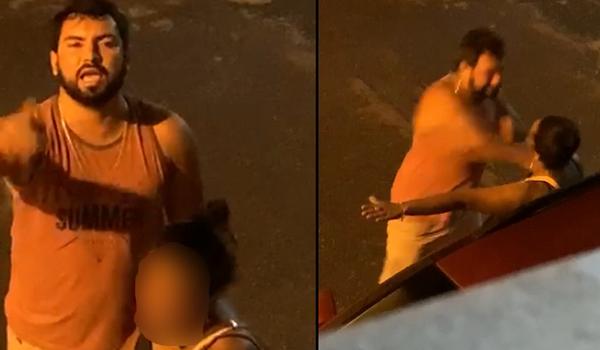 Polícia identifica e procura homem que espancou mulher em Ilhéus; vídeo viralizou nas redes