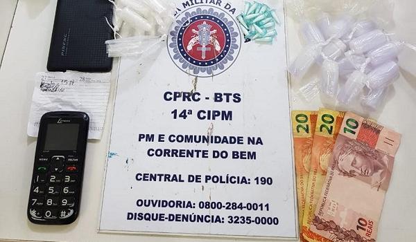 Suspeito de tráfico simula deficiência para 'escapar' de abordagem da Polícia Militar 