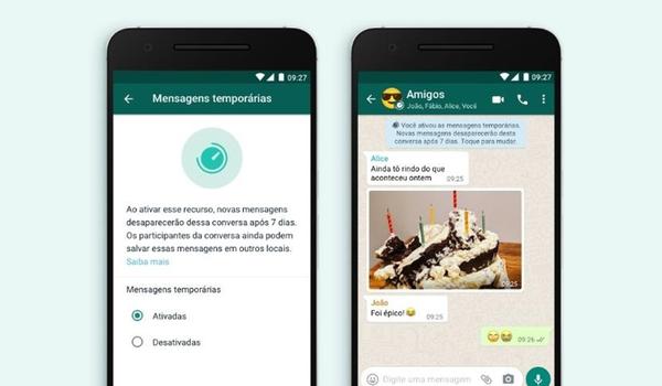 WhatsApp lança recurso para utilização de mensagens temporárias; saiba como vai funcionar