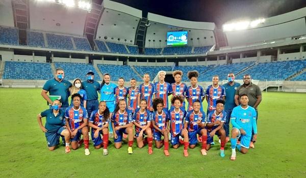 Time feminino do Bahia goleia o Cruzeiro-RN por 4 a 0 e avança para as oitavas do Brasileiro A-2