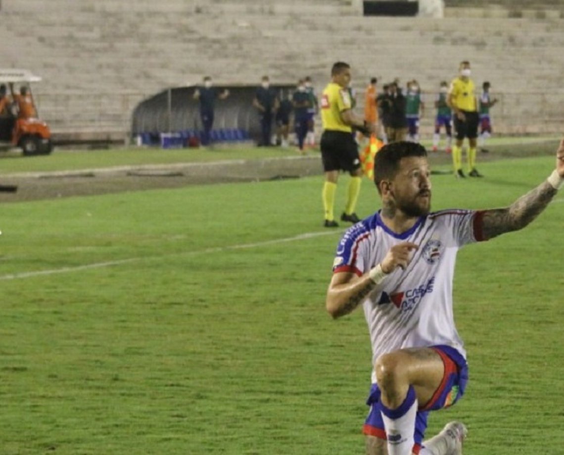 Em noite de Rossi, Bahia aplica 7 a 1 no Campinense e passa para a segunda fase da Copa do Brasil