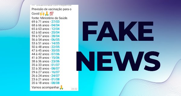 Calendário com "previsão" de vacinação de Covid-19 até o fim do ano é falso; entenda