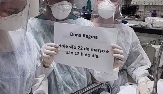 Médicos fazem surpresa para paciente com Covid-19 em hospital; "vamos respirar fora desse tubo?"; assista