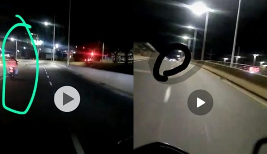 Câmera de mototaxista flagrou acidente que vitimou motorista de aplicativo na ACM; assista