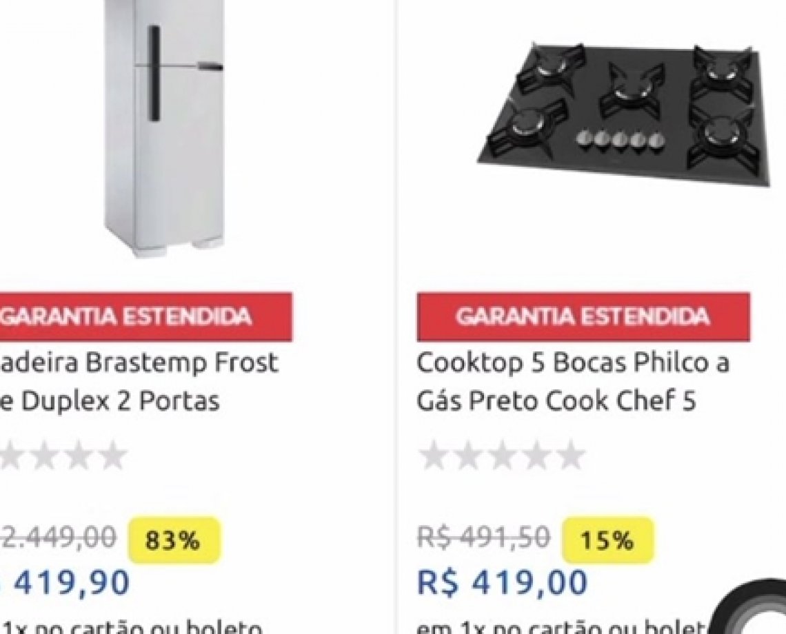 Loja online tem erro interno e vende produtos com quase 90% de desconto; TVs foram vendidas por R$ 419