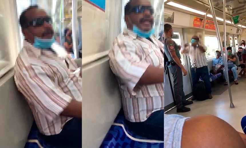 Vídeo: passageira reclama de usuário sem máscara no metrô de Salvador e gera discussão; assista