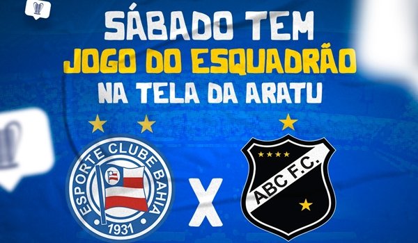 TV Aratu transmite Bahia e ABC neste sábado; tricolor precisa de um empate para seguir na disputa