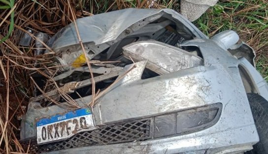 Suspeitos de latrocínio de motorista em Conquista são presos após acidente com carro da vítima