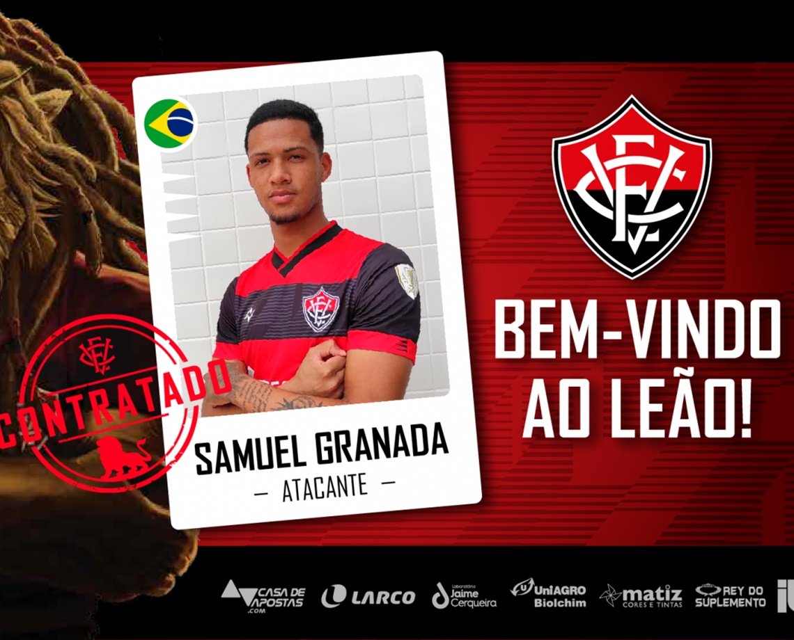 Vitória anuncia contratação do atacante Samuel Granada, ex-Fluminense