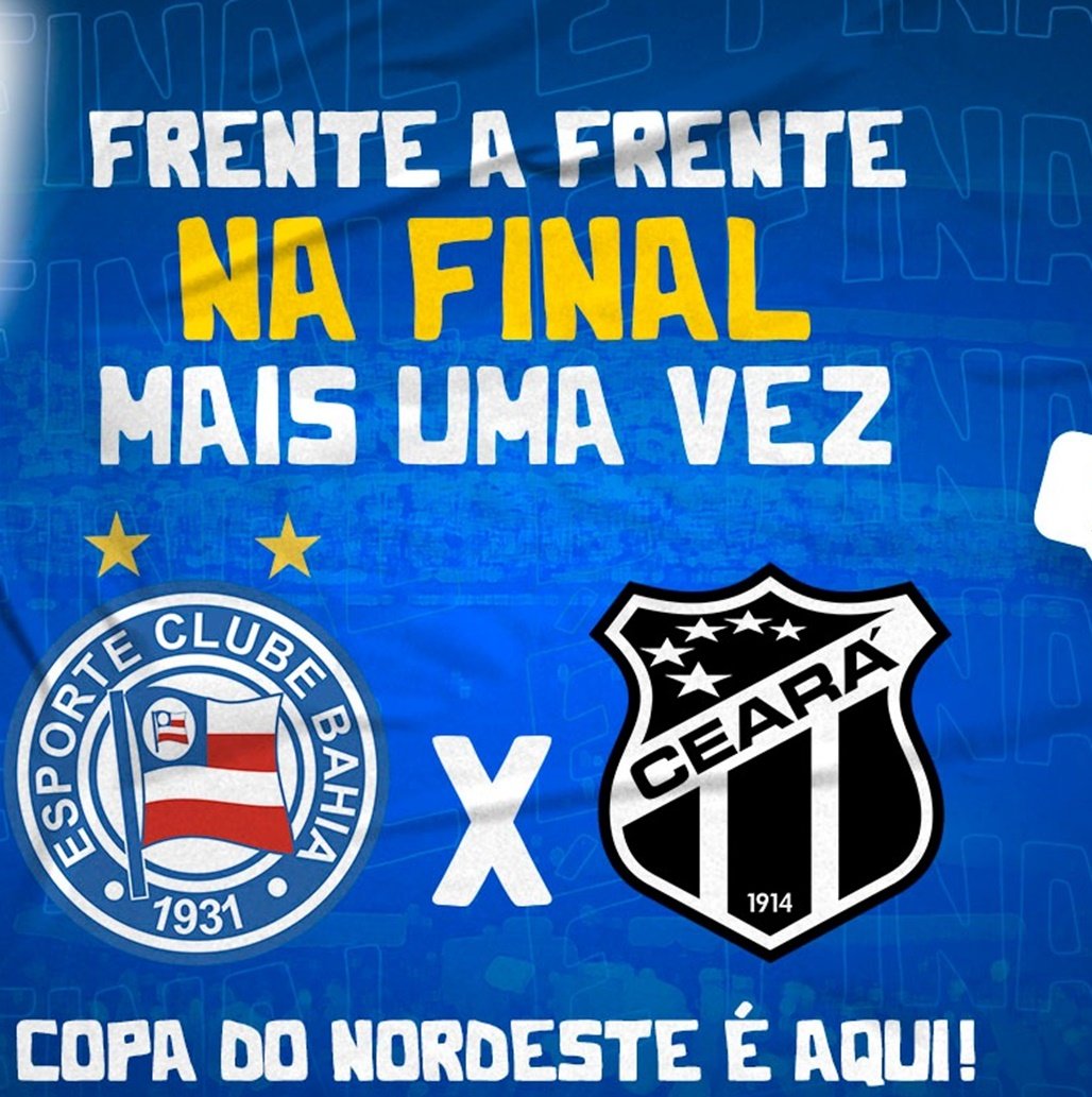 Bahia x Ceará: acompanhe o lance a lance da primeira partida da final da Copa do Nordeste 2021