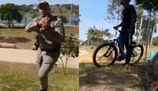 Vídeo: Youtuber negro é algemado após ser flagrado pela PM fazendo manobras de bicicleta e ação gera revolta