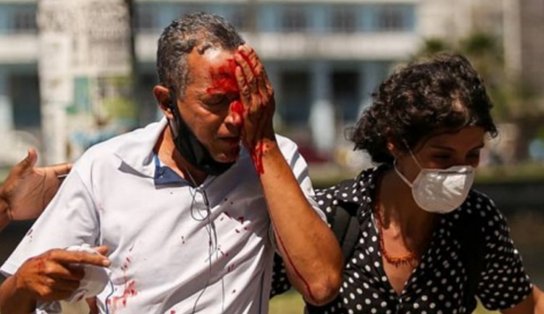 Em Recife, dois homens levam tiros de borracha durante protestos por vacinas e perdem parte da visão; vítimas iam para o trabalho