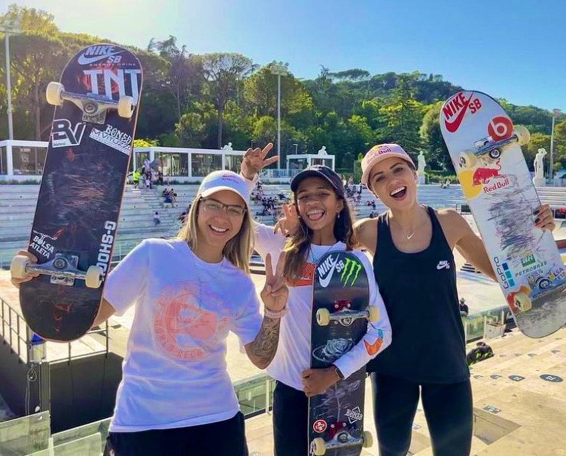 Revelação do skate nacional, 'Fadinha', de apenas 13 anos, garante vaga em Tóquio; mais duas brasileiras se classificaram