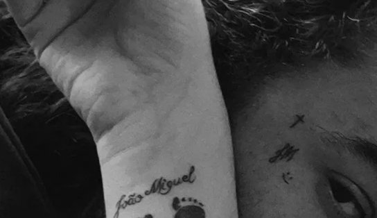 Whindersson Nunes e Maria Lina fazem tatuagens em homenagem ao filho: "Sinto sua falta"