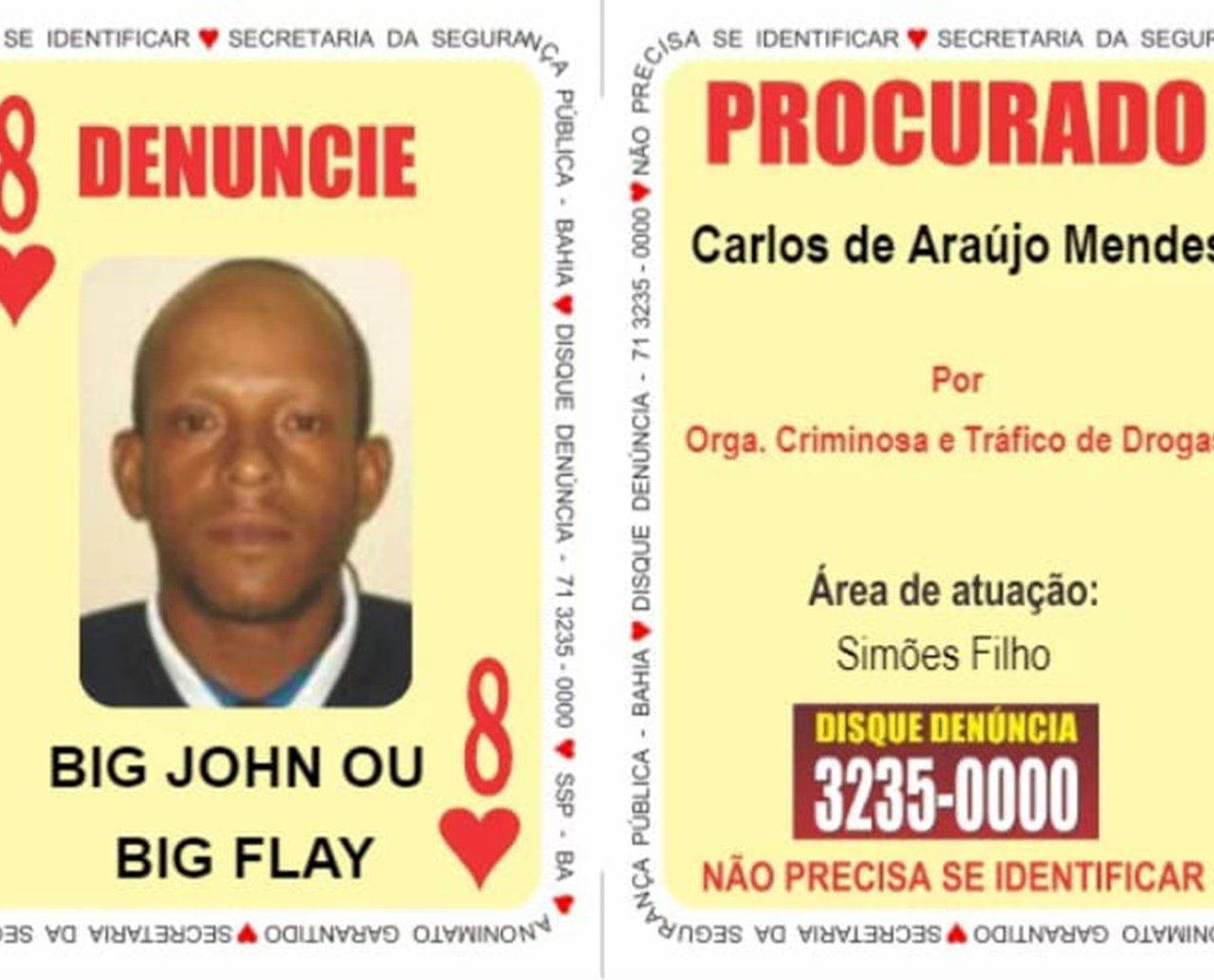 Entre os mais procurados da Bahia, Oito de Copas do 'Baralho do Crime' morre em confronto com a polícia