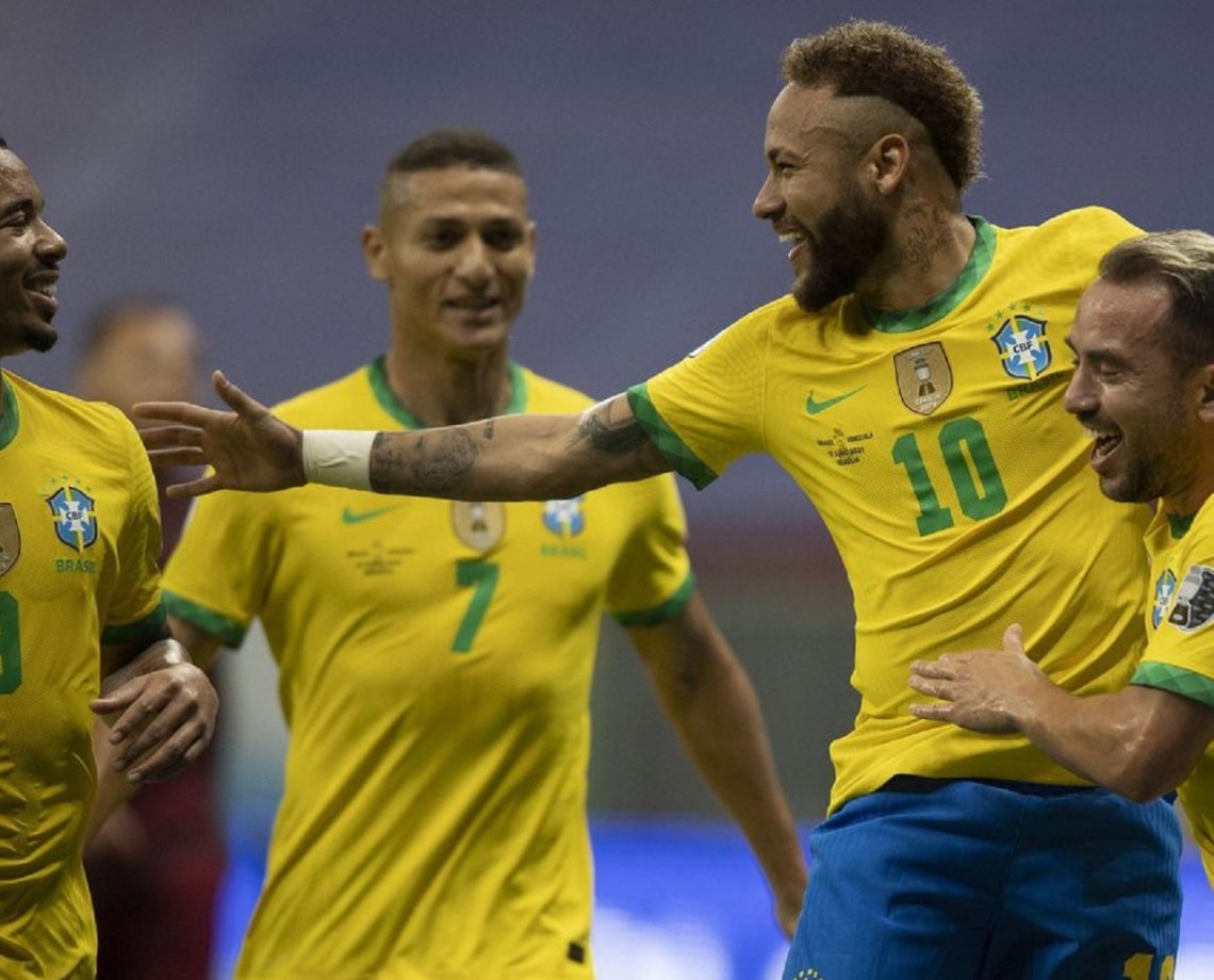 Brasil abre a Copa América com goleada sobre a Venezuela e lidera chave da competição